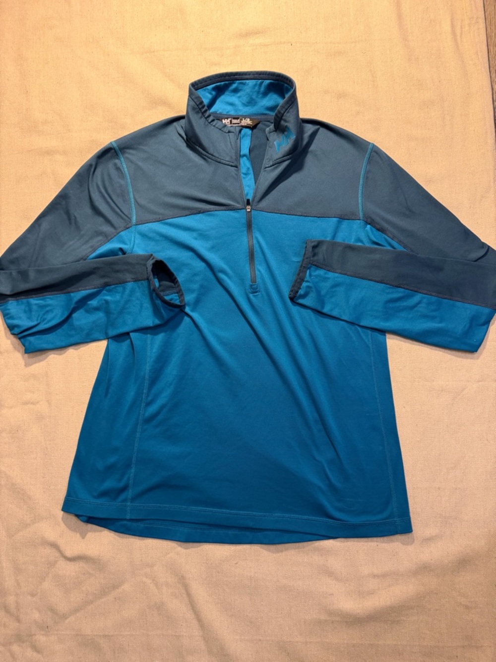 Helly Hansen Pullover Mens L 1/4 Zip Performance Polartec Shirt Sweater Stretch